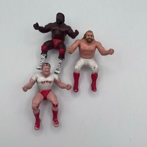 Vintage 1985 WWF Thumb Wrestlers Lot (3)